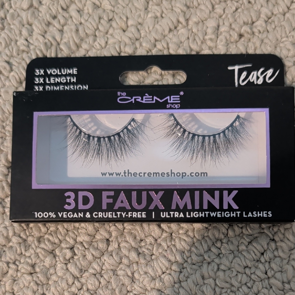 The Crème Shop Tease 3D Faux Mink Lashes - Black